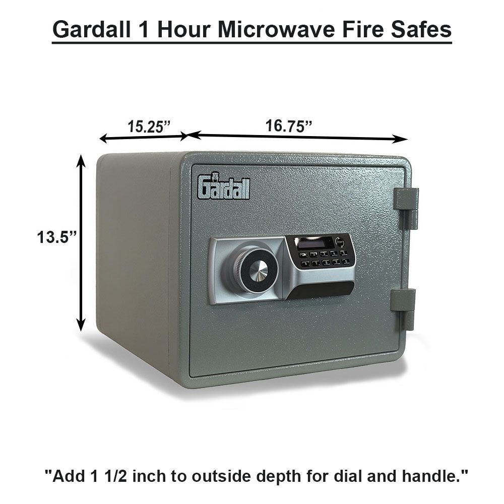 Gardall MS912-G-K Horizontal Microwave UL 1 Hour Fire Safe with