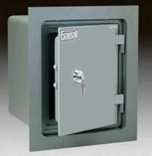 Tan Gardall WS1314-T-K 4 Concealed Wall Safe with Single Key Lock 